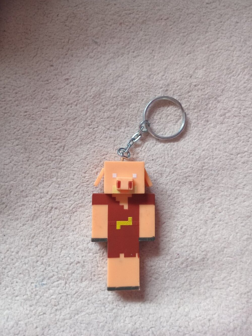 Minecraft Zombie Pig Keychain